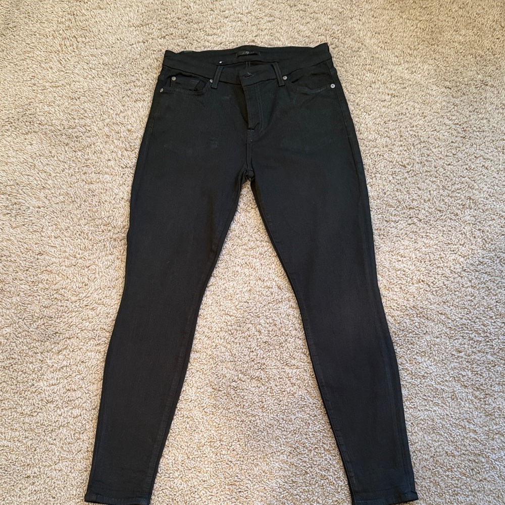 7 for all mankind hunter green Skinny Jeans